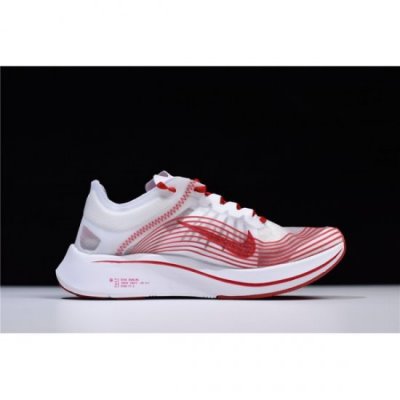 Nike Bayan Zoom Fly Sp Beyaz / Kırmızı Koşu Ayakkabısı Türkiye - Z2TSF6C8